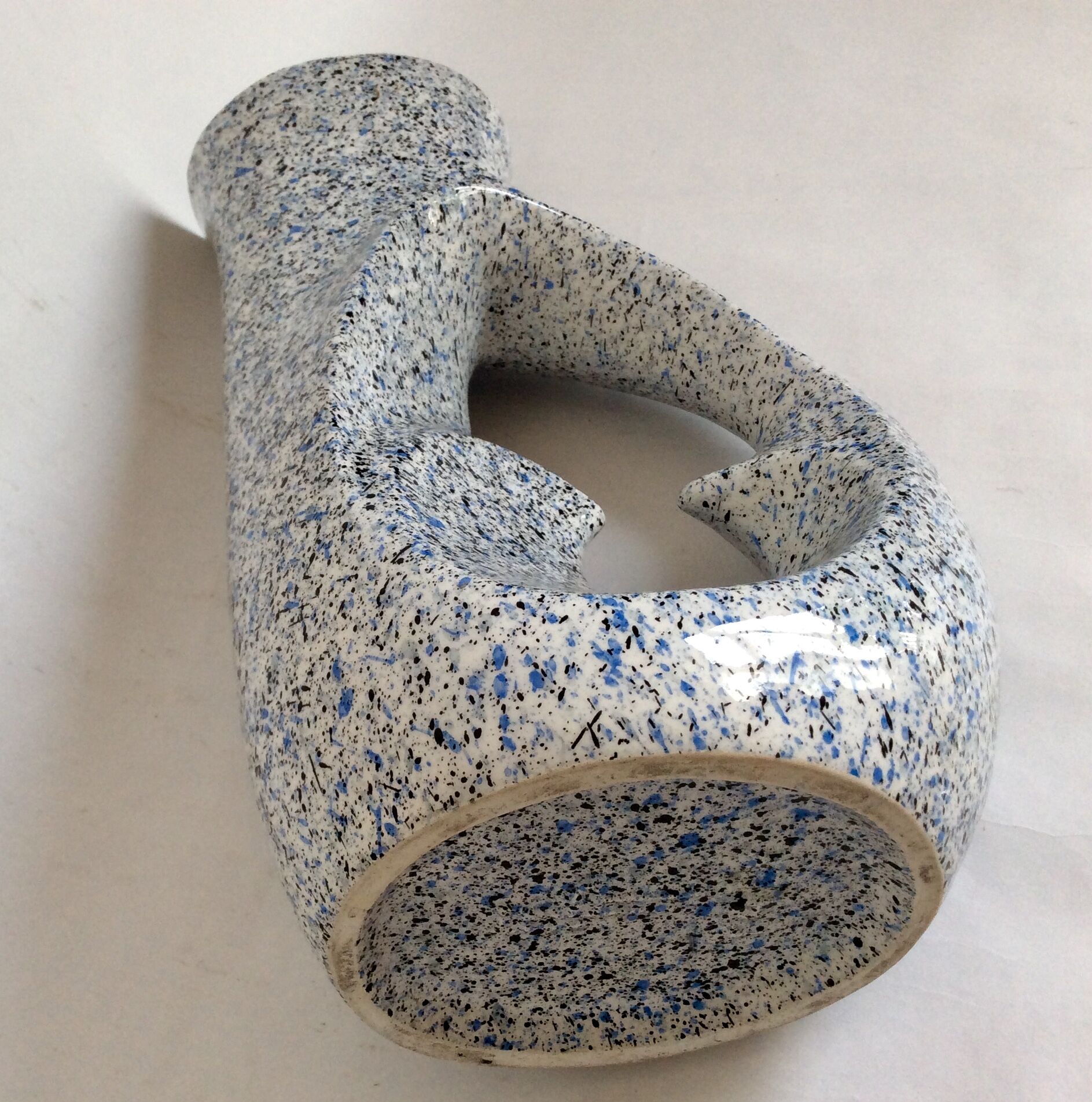 Vase ceramic by Roberto Rigon, Italy 70 years