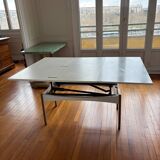 White modular designer coffee and side table by Joseph André Motte.