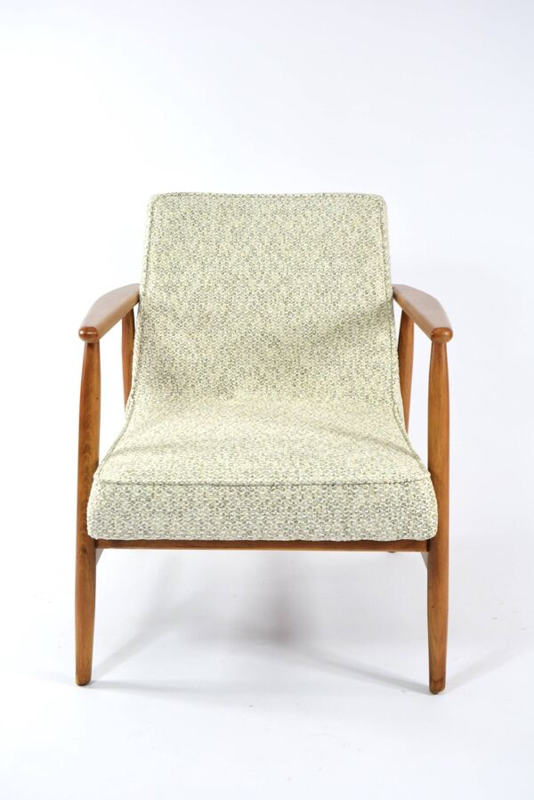 Fauteuil Z chiné beige et vert
