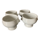 Set of 4 white porcelain lion head tureens