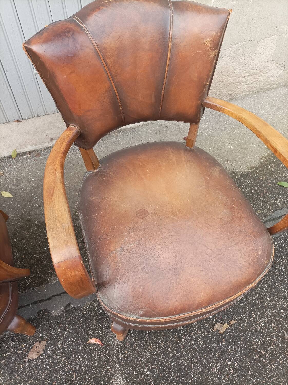 Pair of club chairs