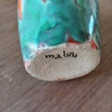 Vase Vallauris signed Malou