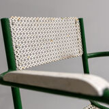 Pair of two metal garden armchairs 1960'