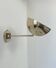 Adjustable vintage wall light, patinated brass, France, 1970.