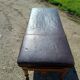 Doctor's bench oak and leather 19th