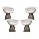 Set of Four Chairs Designed By Warren Platner With Steel structure, 1960's