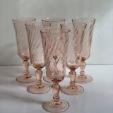 Vintage rose flutes