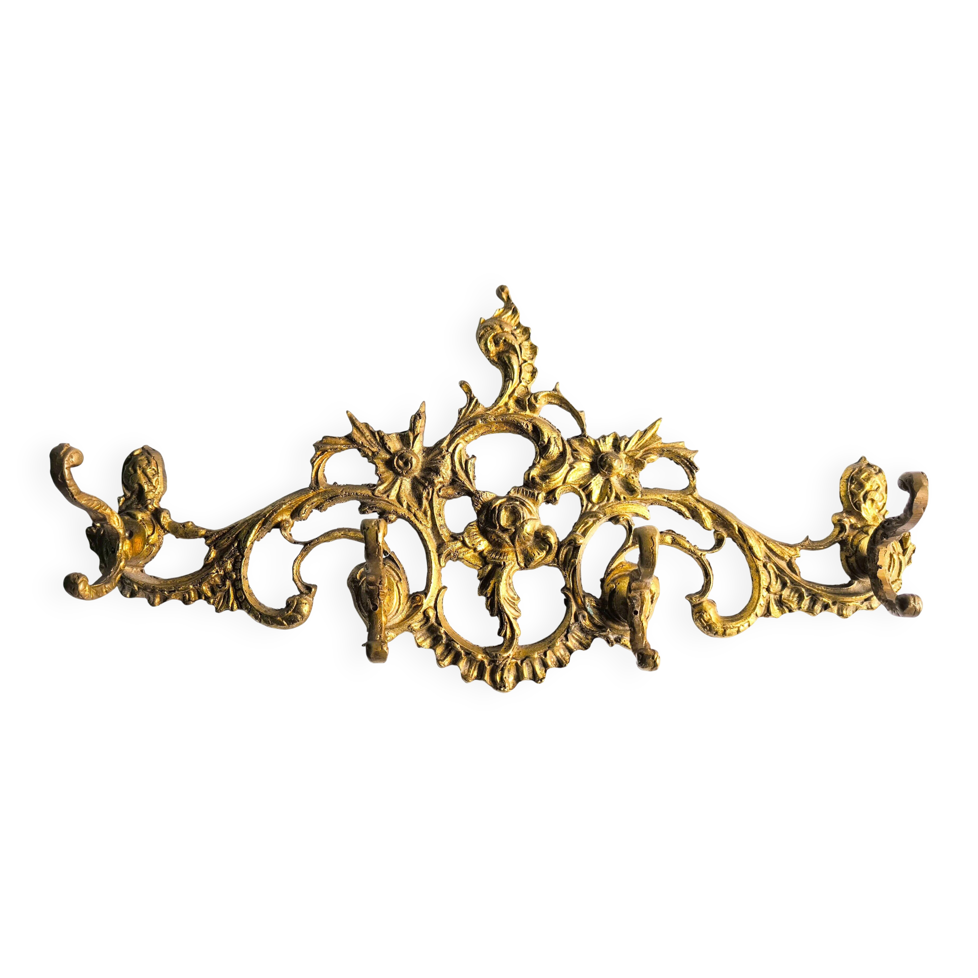 Pure French bronze coat rack from the 1950s.