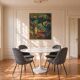 Table Tulip en marbre de Carrare vintage - Knoll
