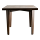 French Mid Century Squared Dining Café Table by Pierre Jeanenret, 1950s