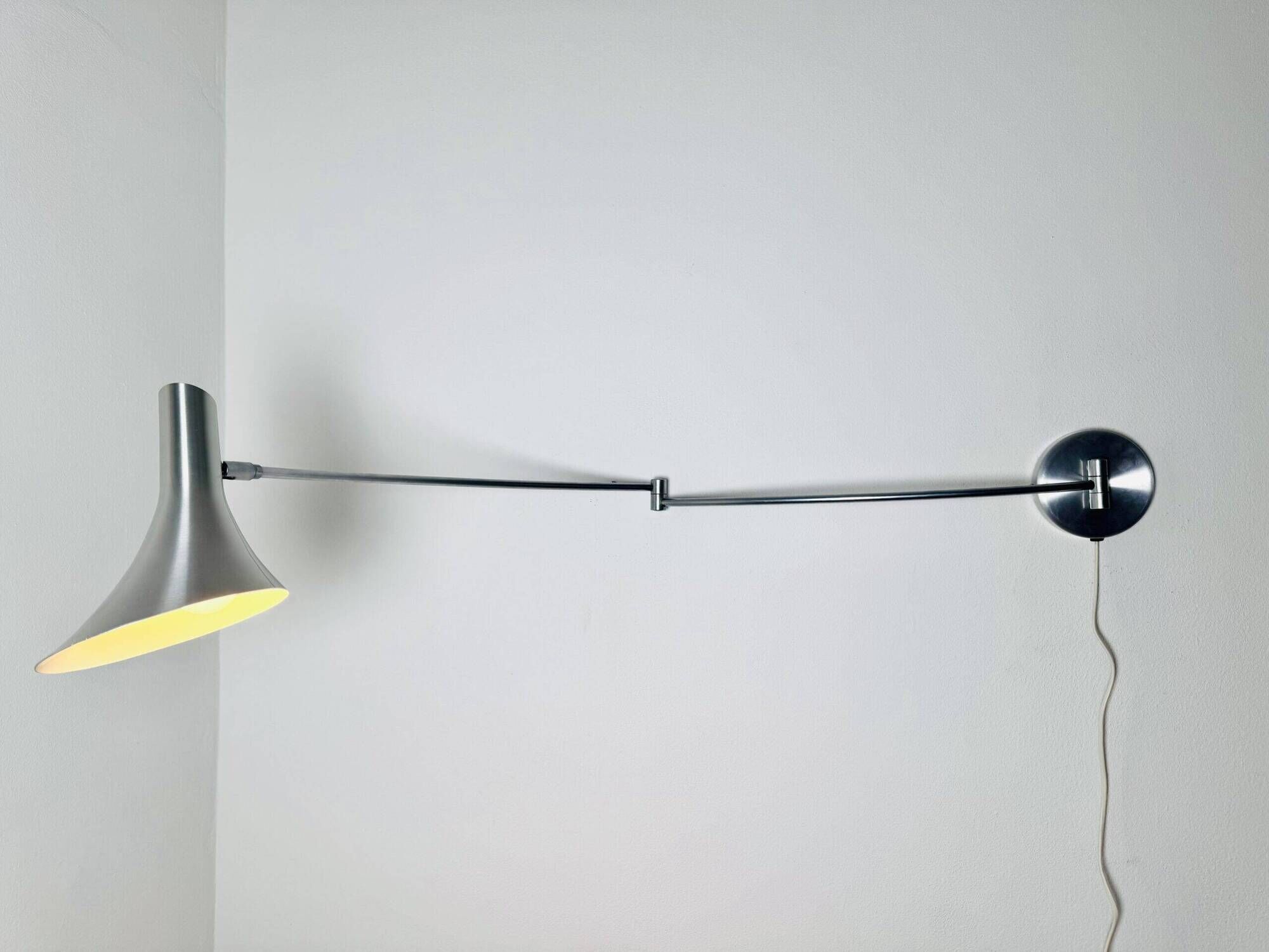 Trumpet Shade Swing Arm Wall Lamp By Hala Zeist, The Netherlands, 1980S
