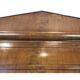 Antique North German Corner Cabinet in Late Empire in Polished Mahogany