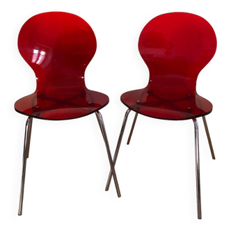 Paire de chaises vintages seventies