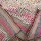 Tapis de couloir Oushak rose pâle