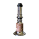 Lamp foot chrome and pink marble