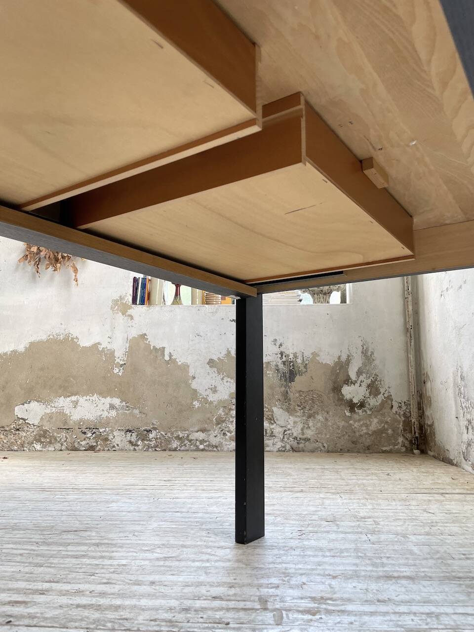 Regain black stained elm desk