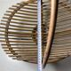 Vintage bamboo and rattan fruit bowl – Large fruit basket, boho chic / Riviera, retro centrepiece – Mid-Century 60s design