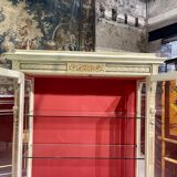 Louis xvi style showcase in rechampie wood and gilded bronzes from the napoleon iii period