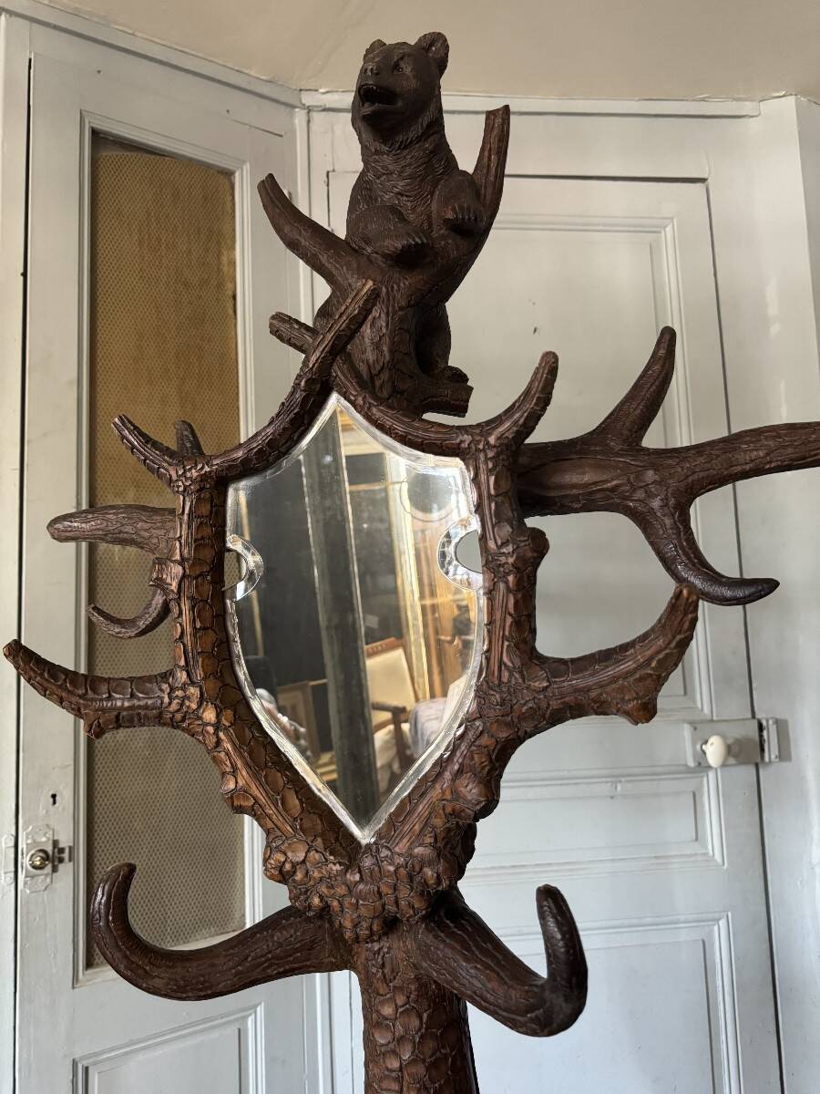 Bear coat rack, Black Forest, 19th century