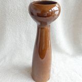Vase original marron