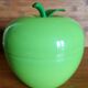 Thermal ice bucket in the shape of a green apple, 1970s style.
