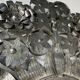 Vintage Mexican metal large mirror