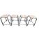 Set of 4 industrial stools