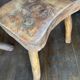 Ensemble table basse et tabourets brutaliste campagne