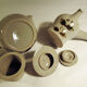 Teapot and chocolate maker in Arnon sandstone