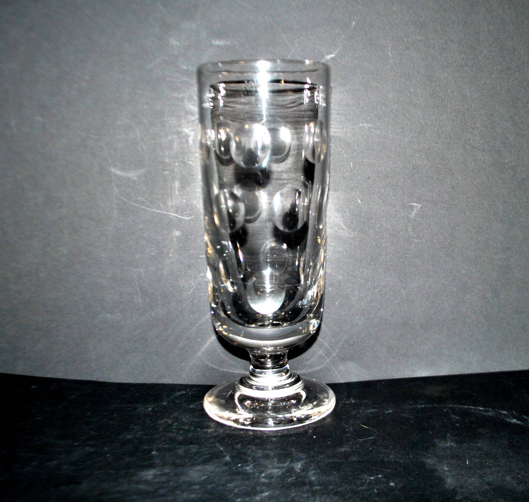 Antique thick cut glass beer mug – 50cl Bock BISTROT 1900 pint