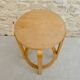 High stool in light wood, 60s