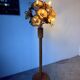 Ornamental floor lamp with "flower" patterns from the 1970s.
