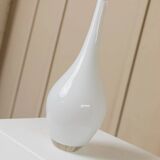 Vintage white milk-glass Salong vase by Johanna Jelinek for IKEA - mouth-blown glass, Scandinavian design