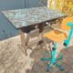 Architect's desk and its chair