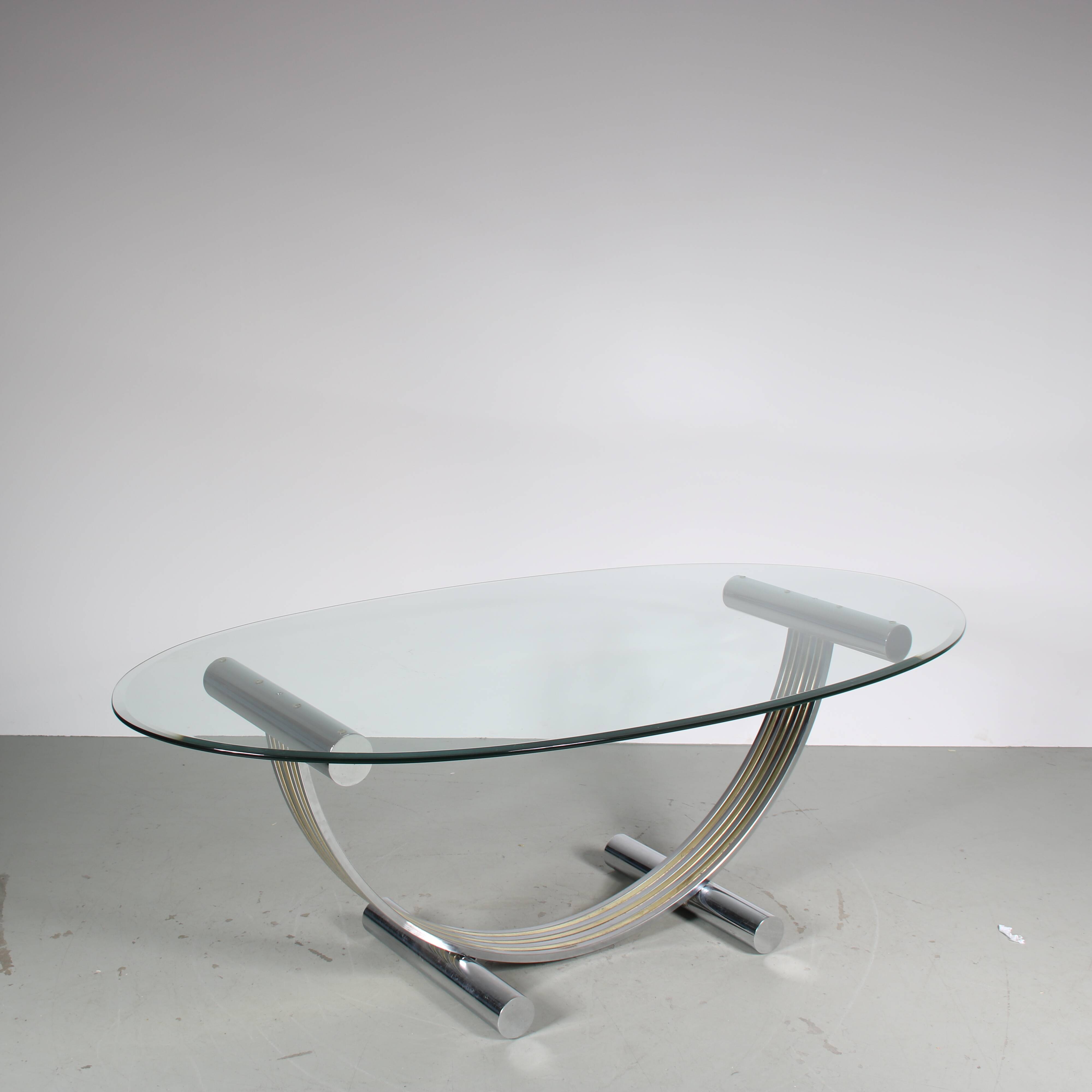 1970s Romeo Rega dining table from Italy