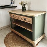 Buffet 1 tiroir relooké console rangement ouvert