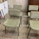 6 Chaises Design André Simard Airborne Vintage