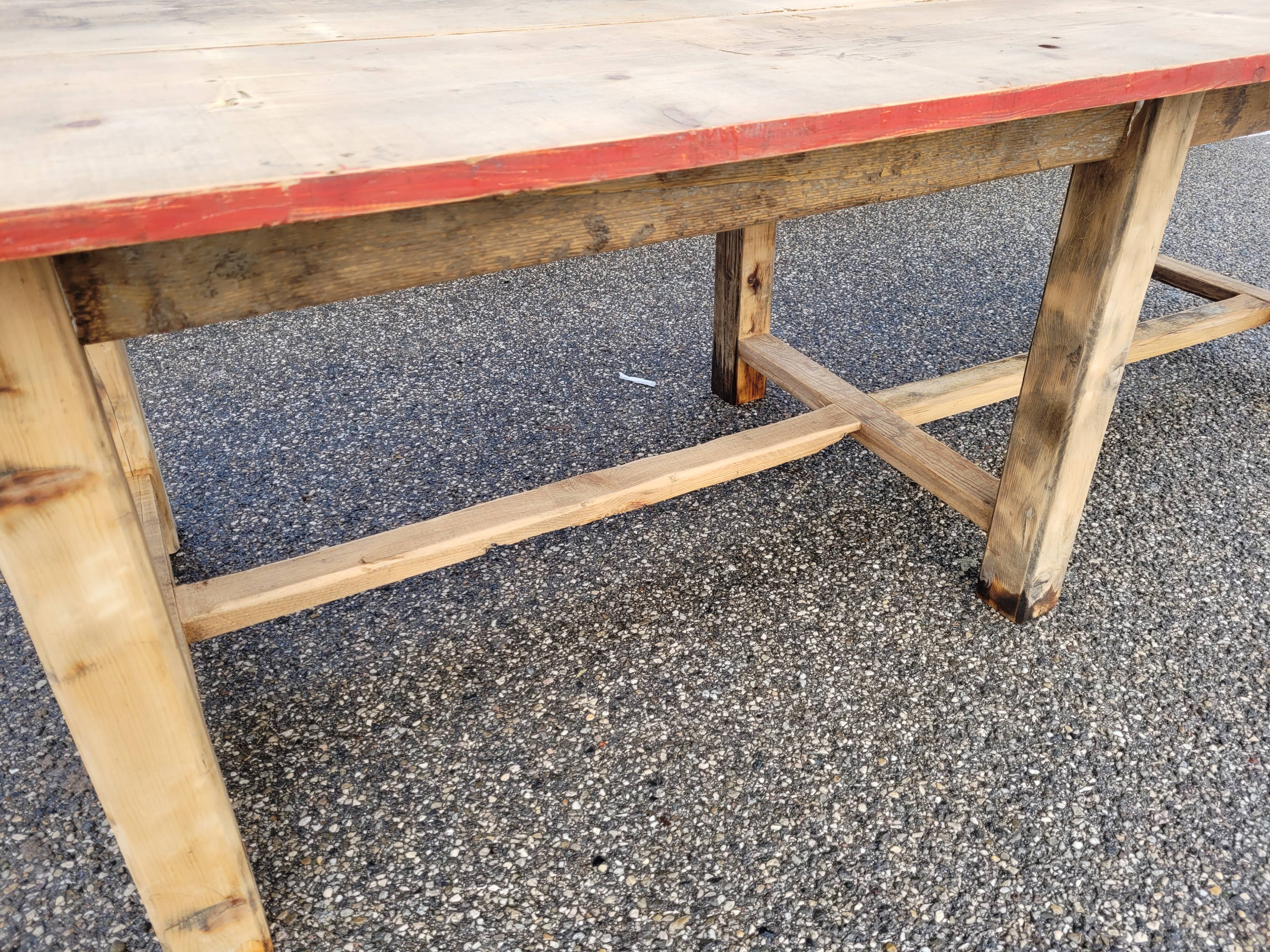 Large table of trade, factory, fir, draper table