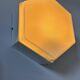 Pair of vintage Raak wall lights, opaline and white lacquered metal, Netherlands 1968
