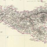 Map of Italy (Southern Sheet) circa 1869 Keith Johnston Royal Atlas