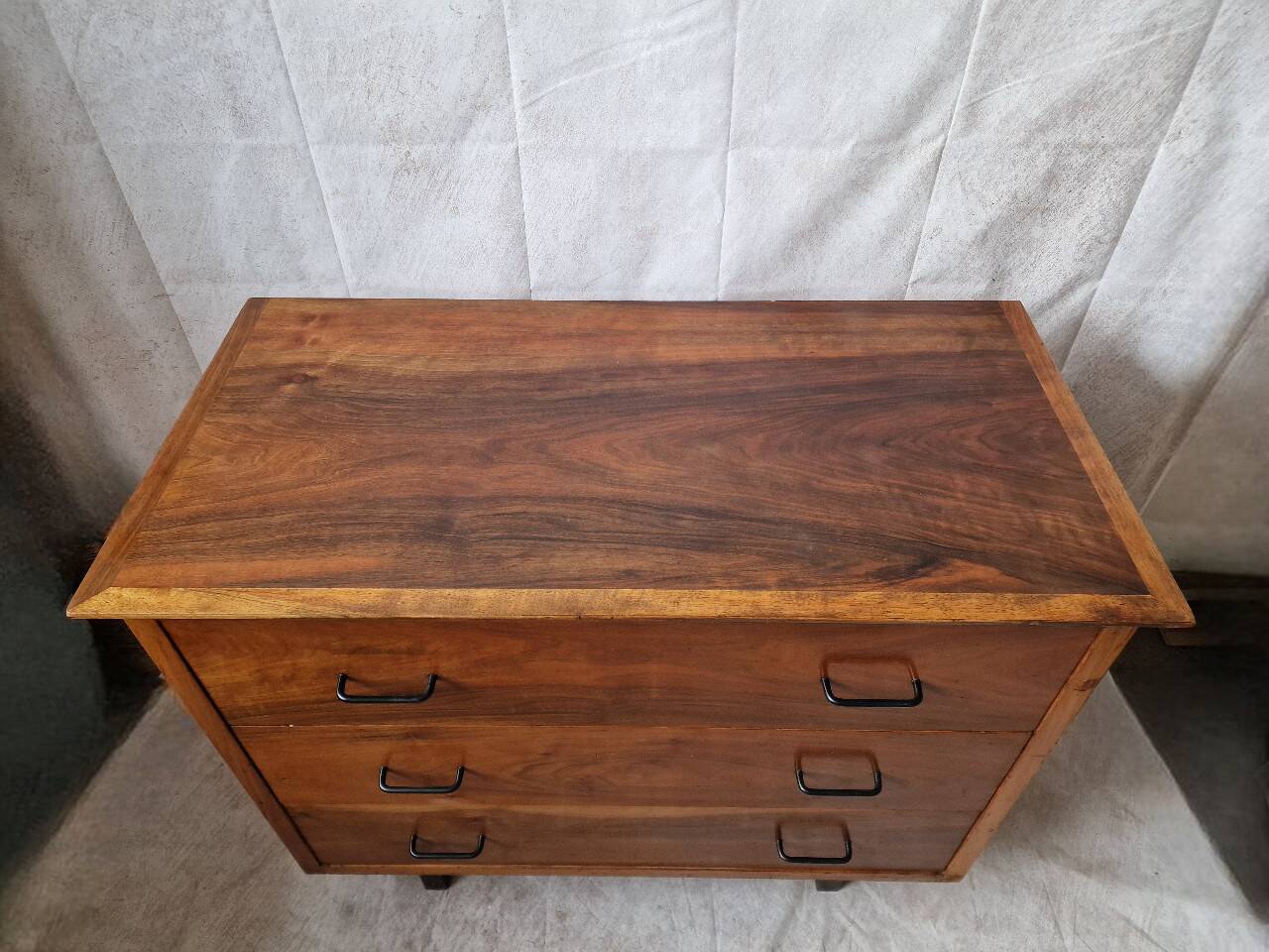 Vintage walnut chest of drawers