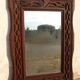 large tramp art mirror 19th century