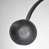 Old fishing counter balance toy in a boat