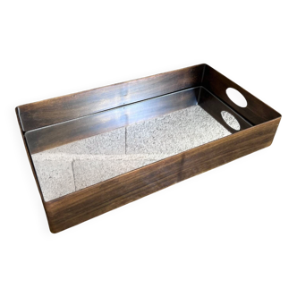 Brass mirror tray