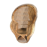Vintage rattan armchair Emmanuelle