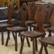 Ensemble de 8 chaises monastère 1950’s