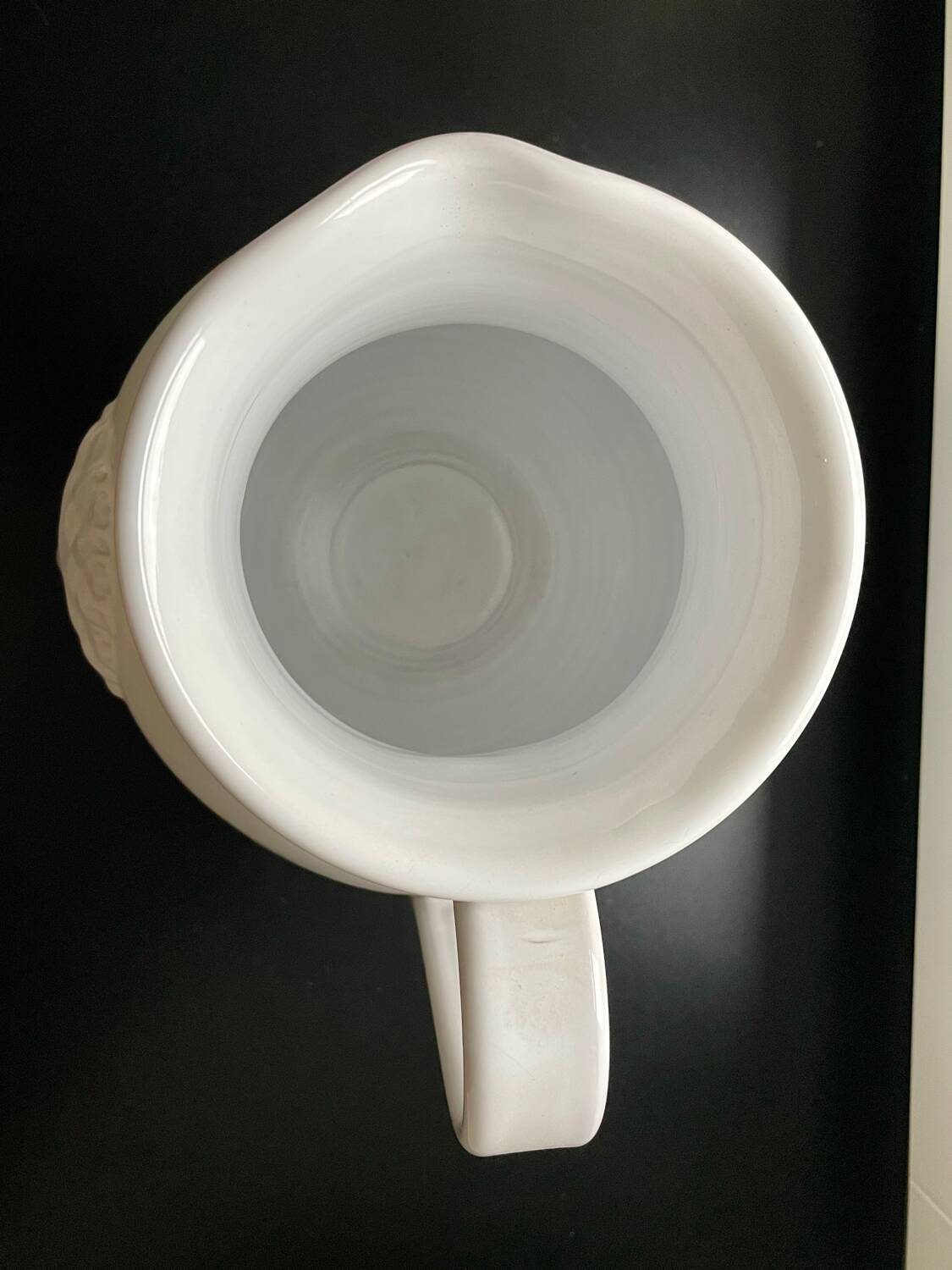 Vase, white ceramic sun jug