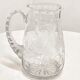 Hand-carved glass jug. France, 1950s.