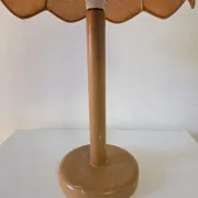 Vintage wooden and fabric lamp
