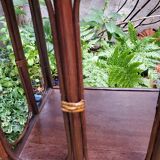 Rattan and wood shelf 70